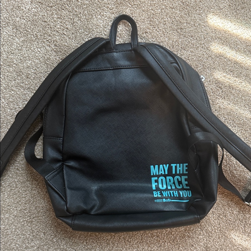 Loungefly Star Wars Black Backpack with Colorful Characters - Picture 2 of 4
